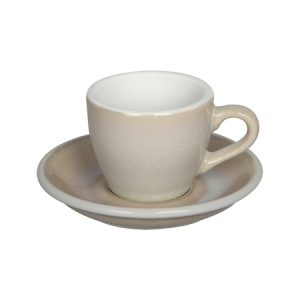 Loveramics Egg ivory espressokuppi ja lautanen 80 ml