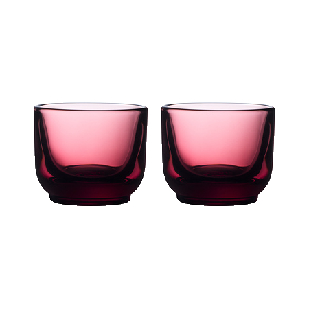 Fellow Pirch espresso lasit 100ml garnet punainen pari