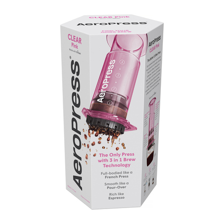 aeropress-clear-pink-coffee-maker-3 AeroPress - Clear Pink Coffee Maker