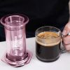 aeropress-clear-pink-coffee-maker-4 AeroPress - Clear Pink Coffee Maker