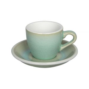 Loveramics Egg espresso kuppi lautanen basil vihreä