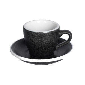 Loveramics Egg antrasiitti espressokuppi ja lautanen 80ml