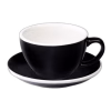Loveramics Egg - Cafe Latte 300 ml Cup and Saucer - Black Loveramics Egg - Cafe Latte 300 ml Cup and Saucer - Black