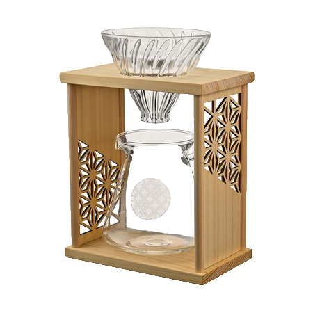 Hario Drip Stand Set AYA luonnonpuinen teline