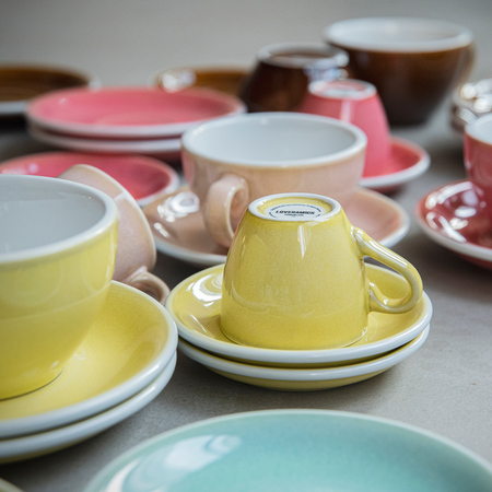 Loveramics Egg - Cafe Latte 300 ml Cup and Saucer - Butter Cup