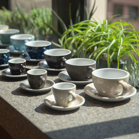 loveramics-egg-cafe-latte-300-ml-cup-and-saucer-5 Loveramics Egg - Cafe Latte 300 ml Cup and Saucer - Granite