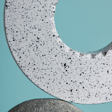 origami-dripper-holder-resin-and-pet-white-s-2 ORIGAMI - Dripper Holder - Resin and PET - White speckled with grain
